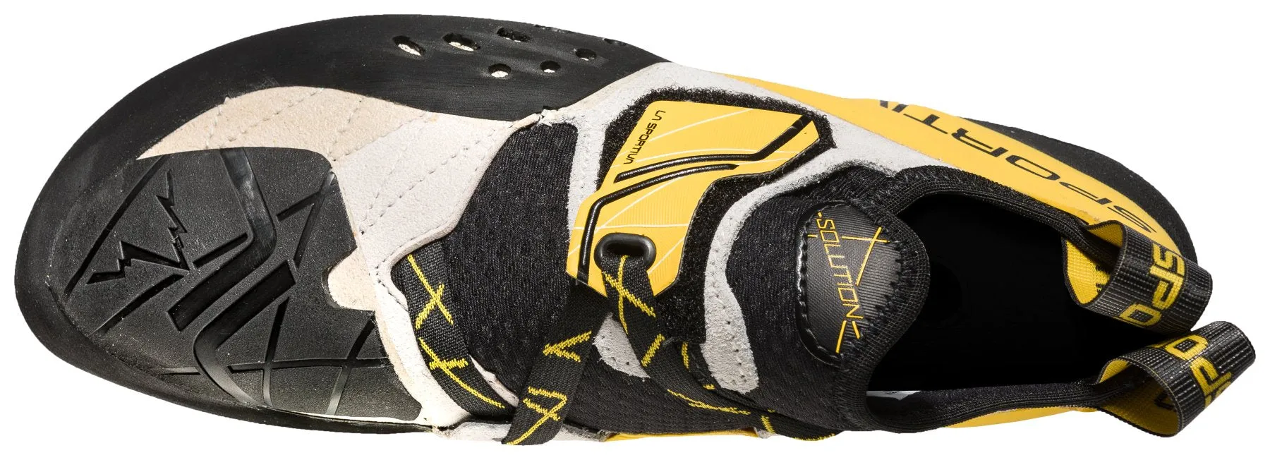 Solution men's - white/yellow, climbing shoes