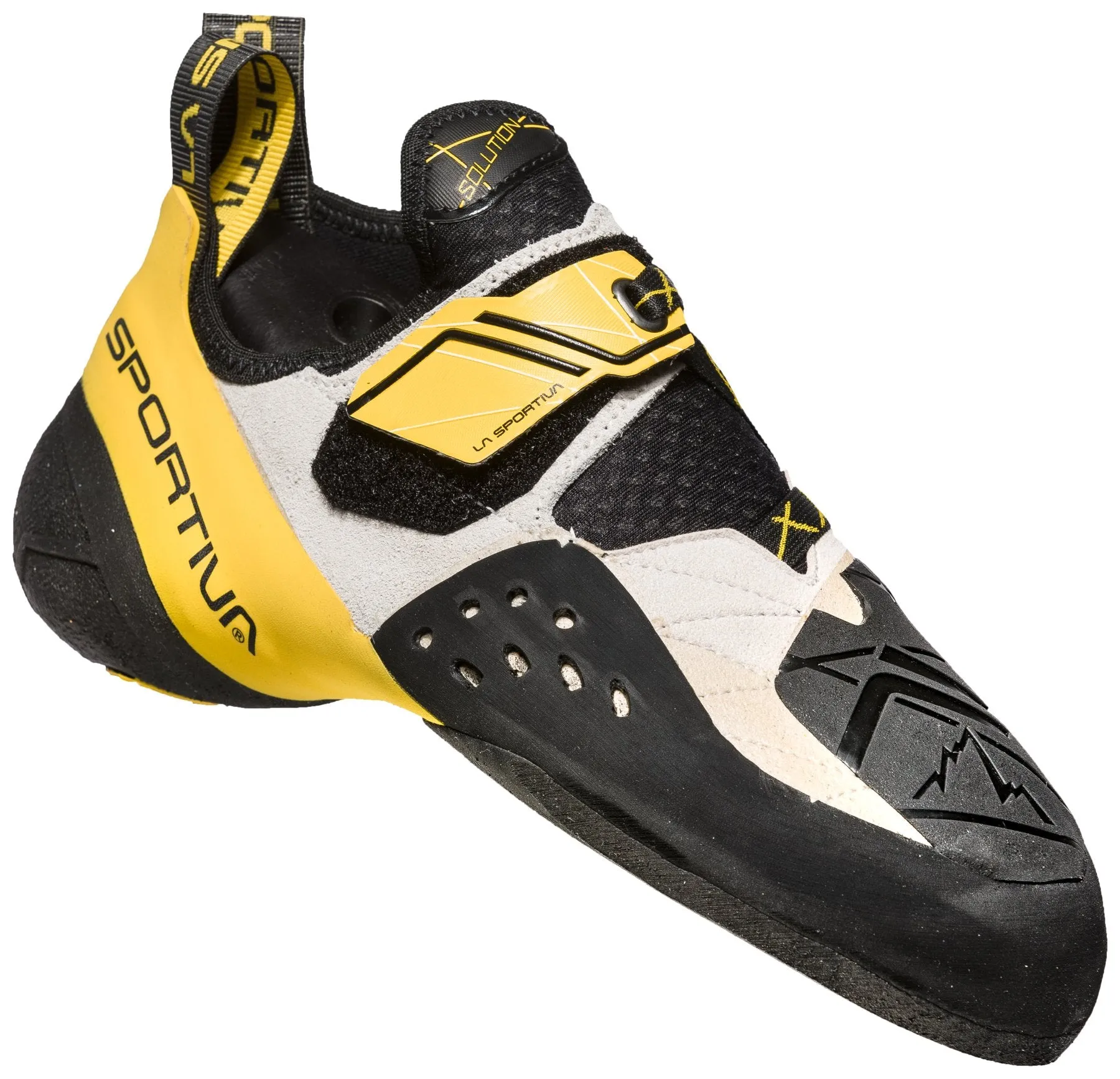 Solution men's - white/yellow, climbing shoes