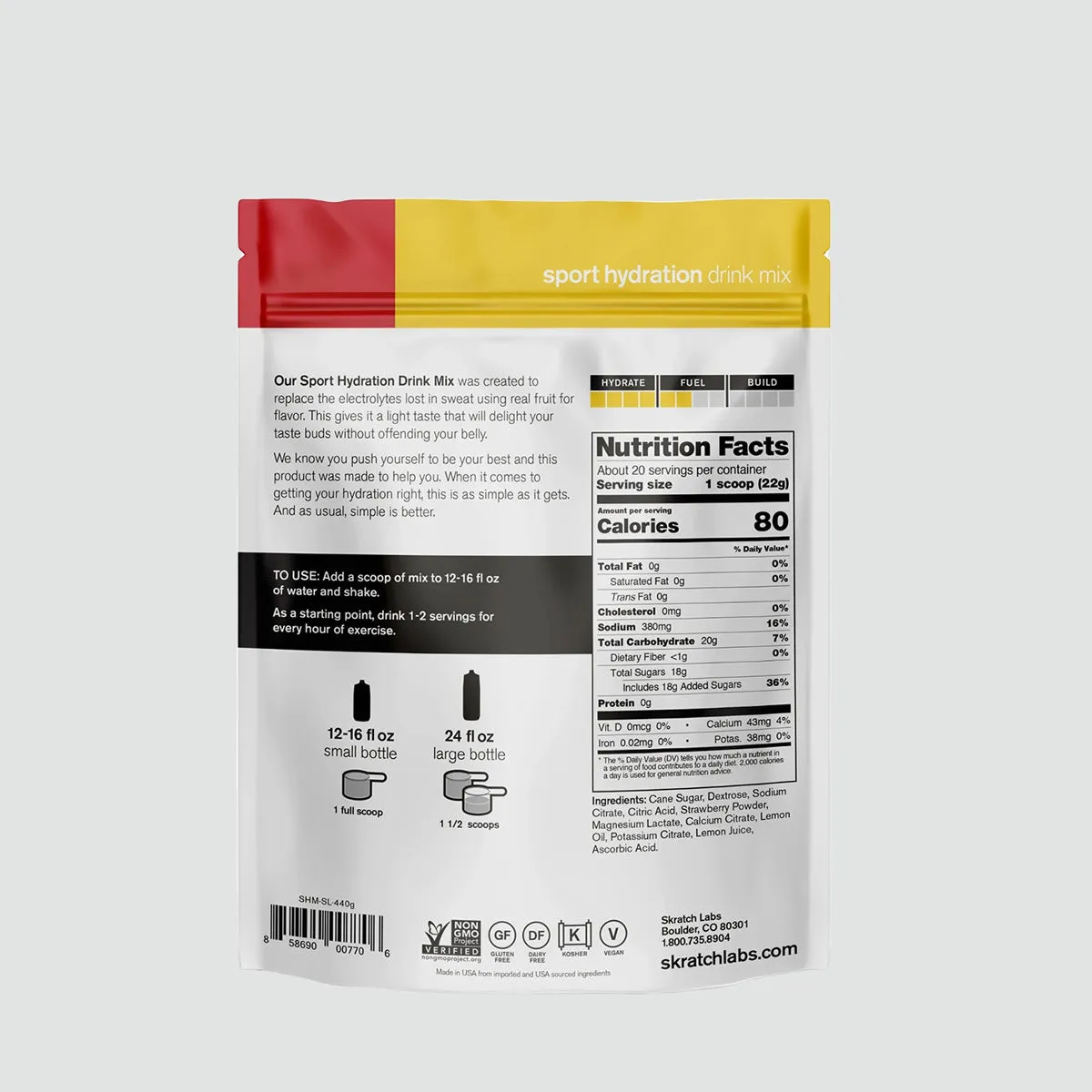 Sport Hydration Drink Mix - Strawberry Lemonade