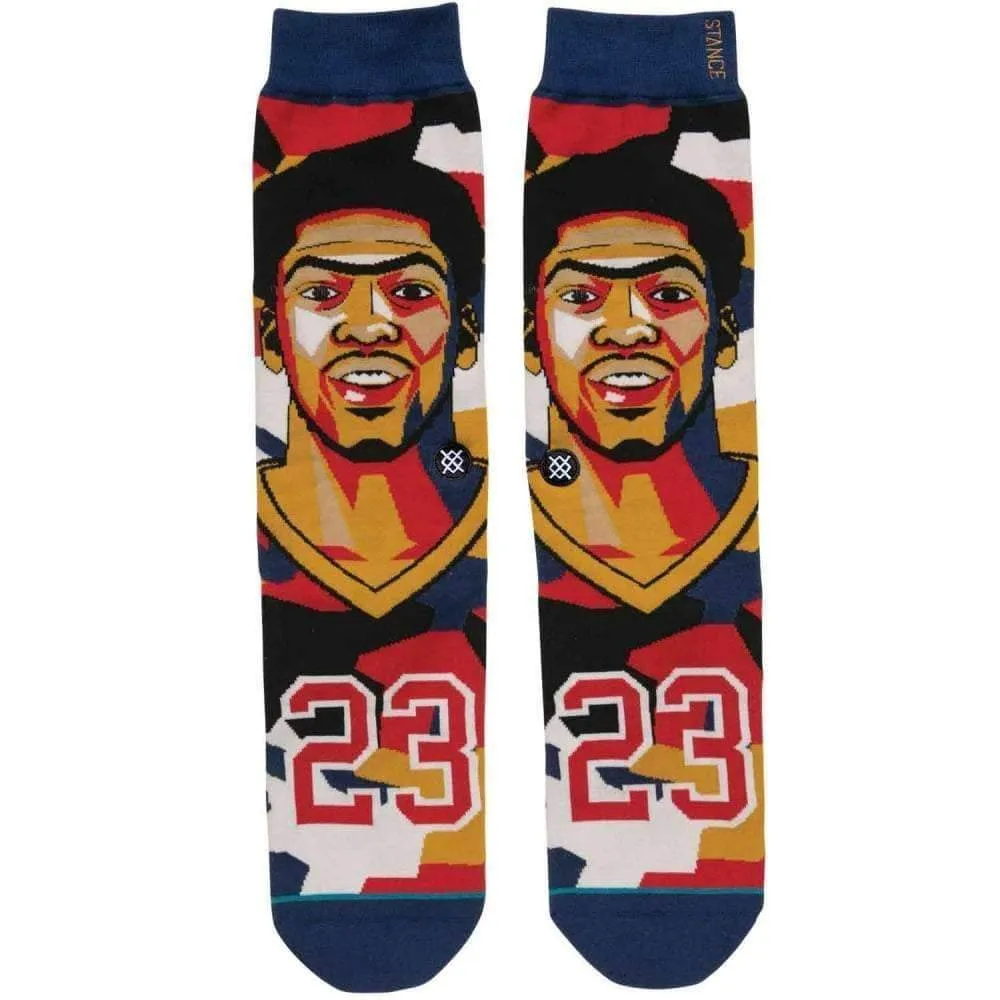 Stance NBA Future Legends Mosaic Davis Basketball Socks - Navy