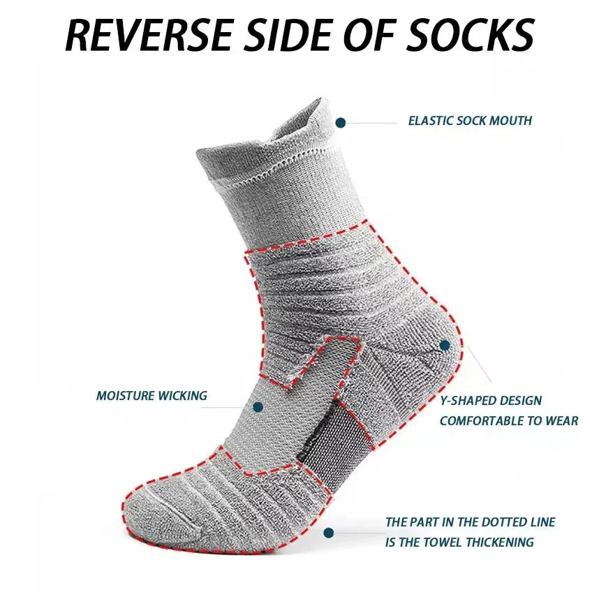 Stay Active with Compression Stockings: 3 Pairs of Breathable Men's Sports Socks