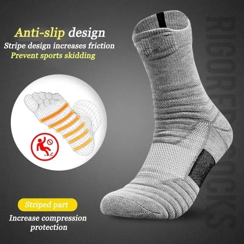 Stay Active with Compression Stockings: 3 Pairs of Breathable Men's Sports Socks