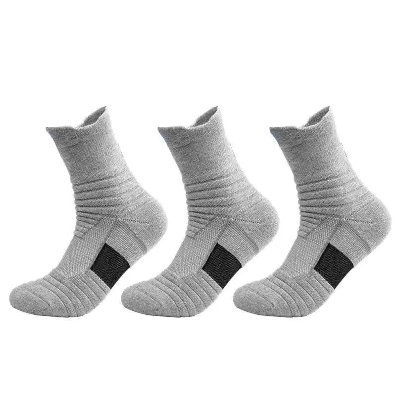 Stay Active with Compression Stockings: 3 Pairs of Breathable Men's Sports Socks