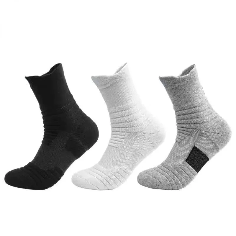 Stay Active with Compression Stockings: 3 Pairs of Breathable Men's Sports Socks