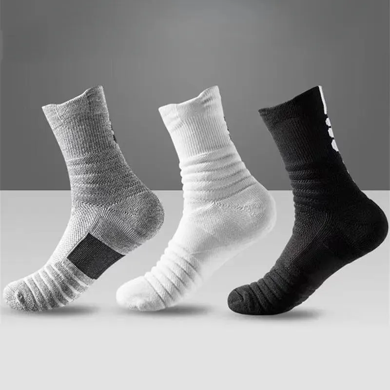 Stay Active with Compression Stockings: 3 Pairs of Breathable Men's Sports Socks