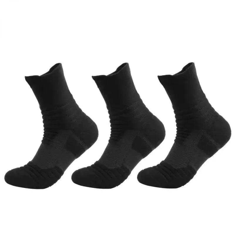 Stay Active with Compression Stockings: 3 Pairs of Breathable Men's Sports Socks