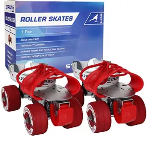 Strauss Tenacity Roller Skates, for (6-8 Years), (Silver)