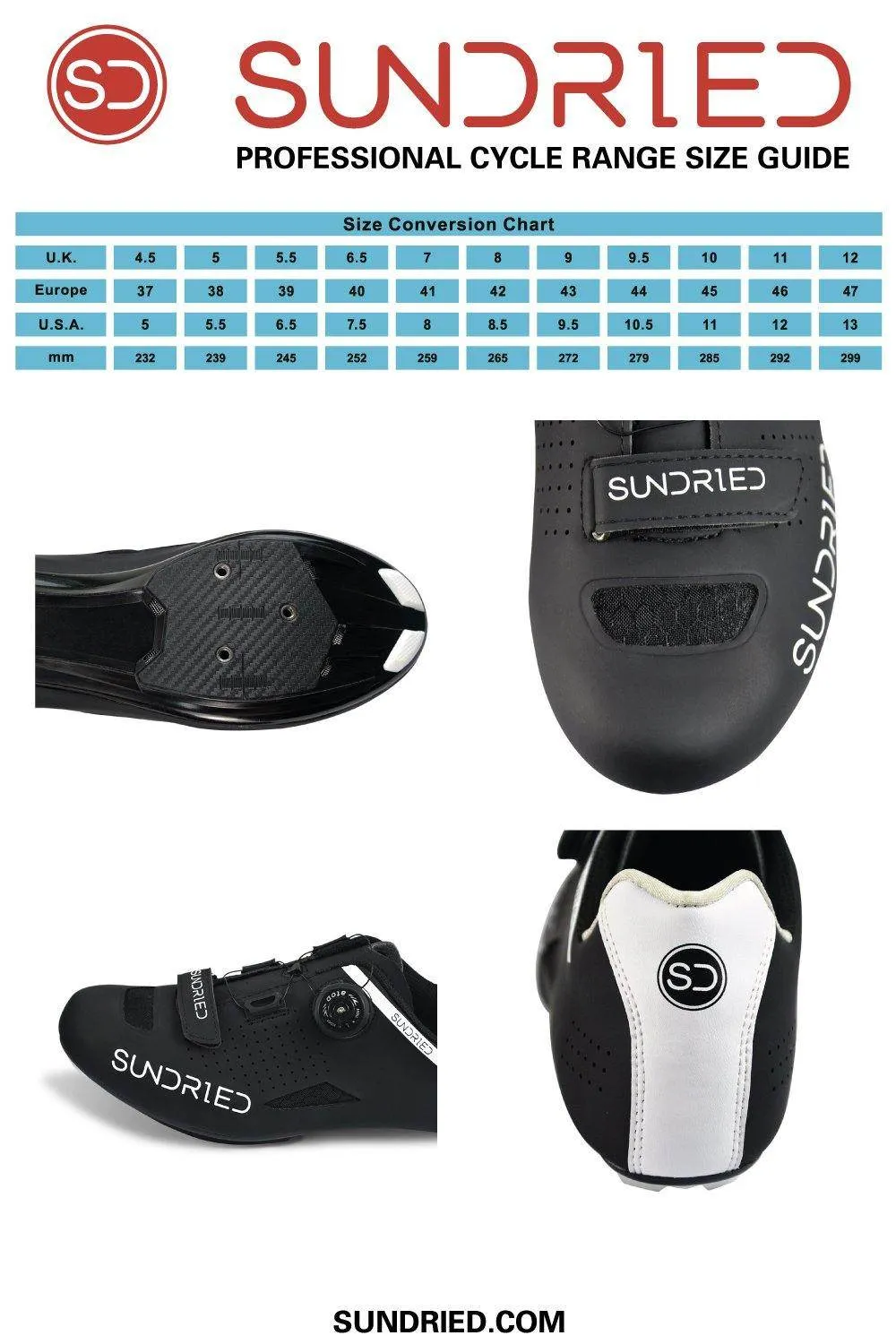 Sundried Men's Road Cycle Shoes