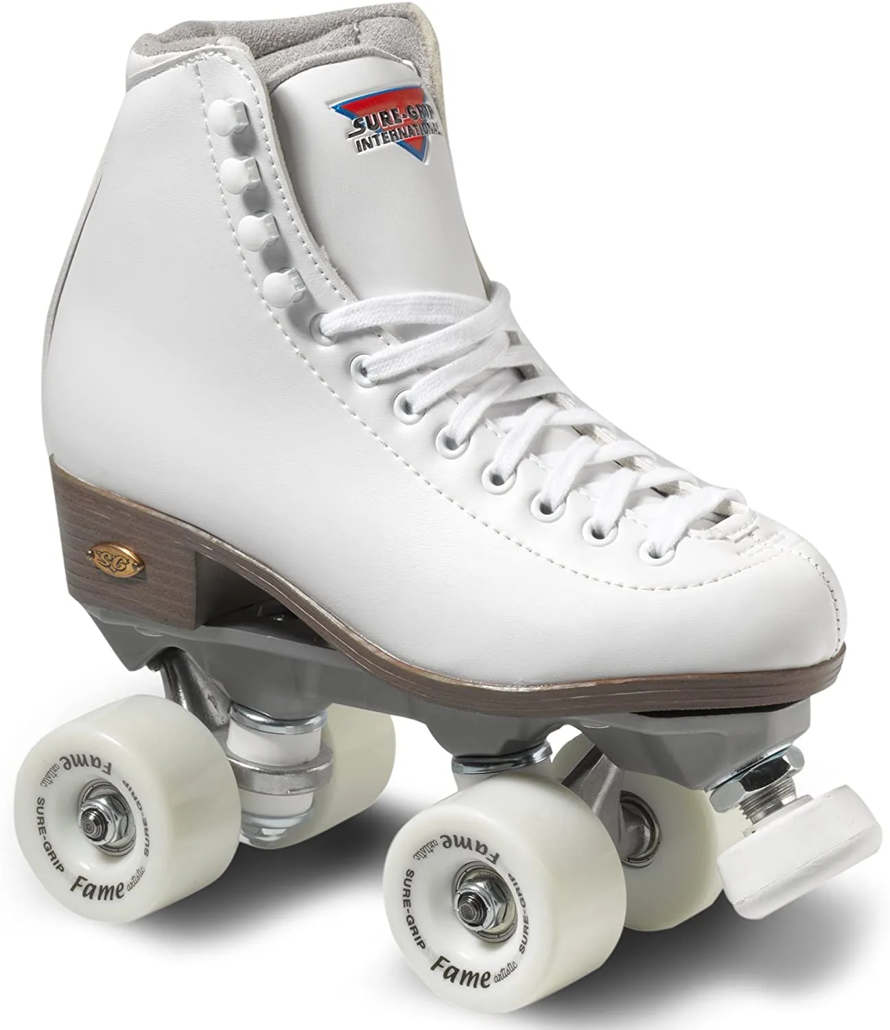 Sure Grip Fame Indoor Skate  - White  -