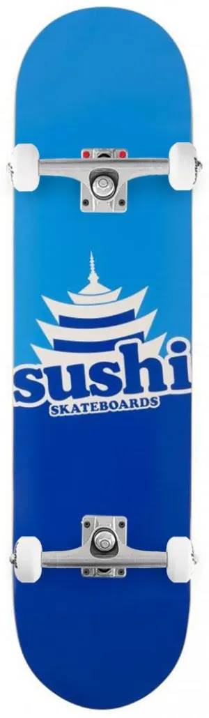 Sushi Pagoda Logo Blue Custom Complete Skateboard - 8.0"