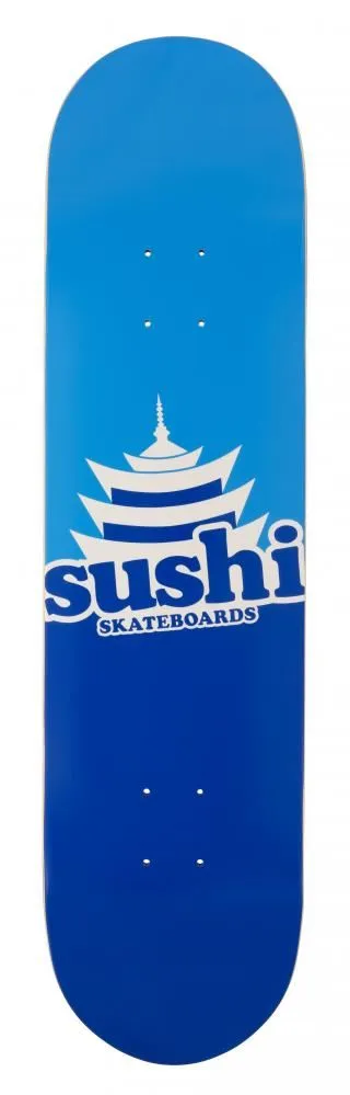 Sushi Pagoda Logo Blue Custom Complete Skateboard - 8.0"