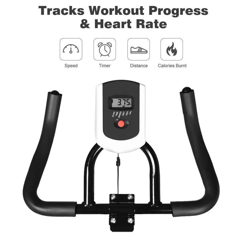 TADAMI Indoor Cycling Training, Stationary Ultra-Quiet Health Fitness Equipment Spinning Bicycle Cardio Workout Home Gym (Black)