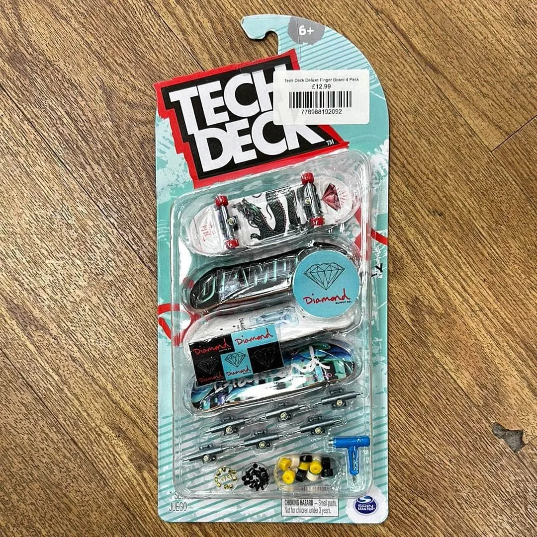 Tech Deck Deluxe Finger Board 4 Pack