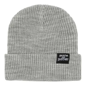 Thrasher Skategoat Skate And Destroy Beanie - Grey