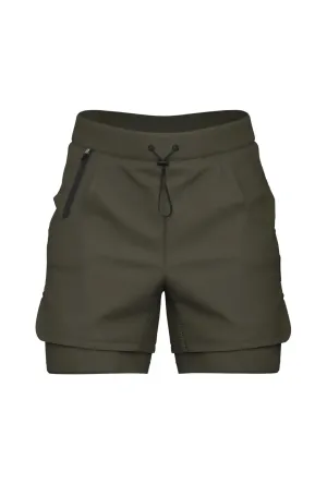 Total War Ai1 Lined Training Short - Army Green