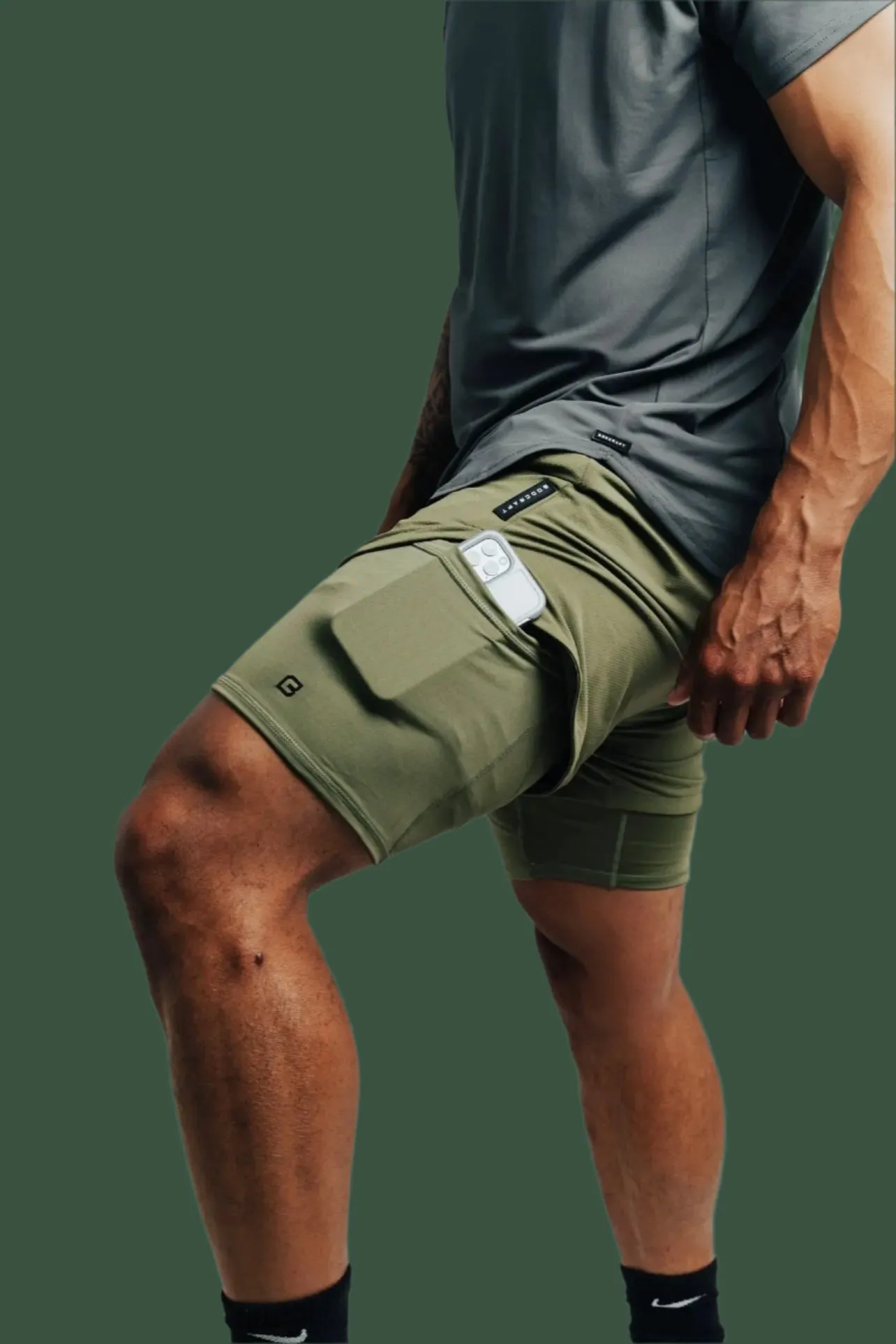 Total War Ai1 Lined Training Short - Army Green