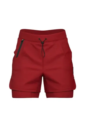 Total War Ai1 Lined Training Short - Candy Apple Red