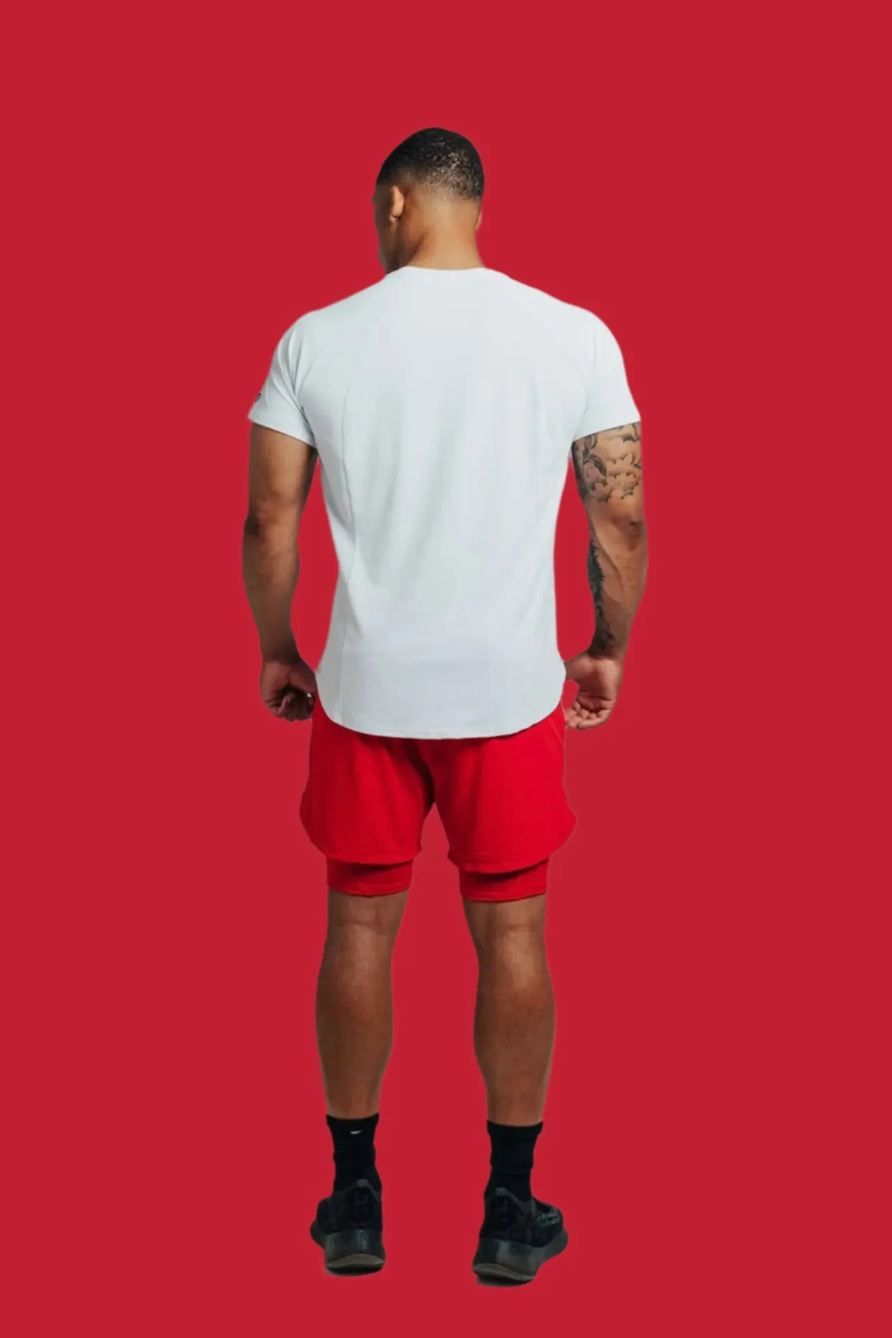 Total War Ai1 Lined Training Short - Candy Apple Red