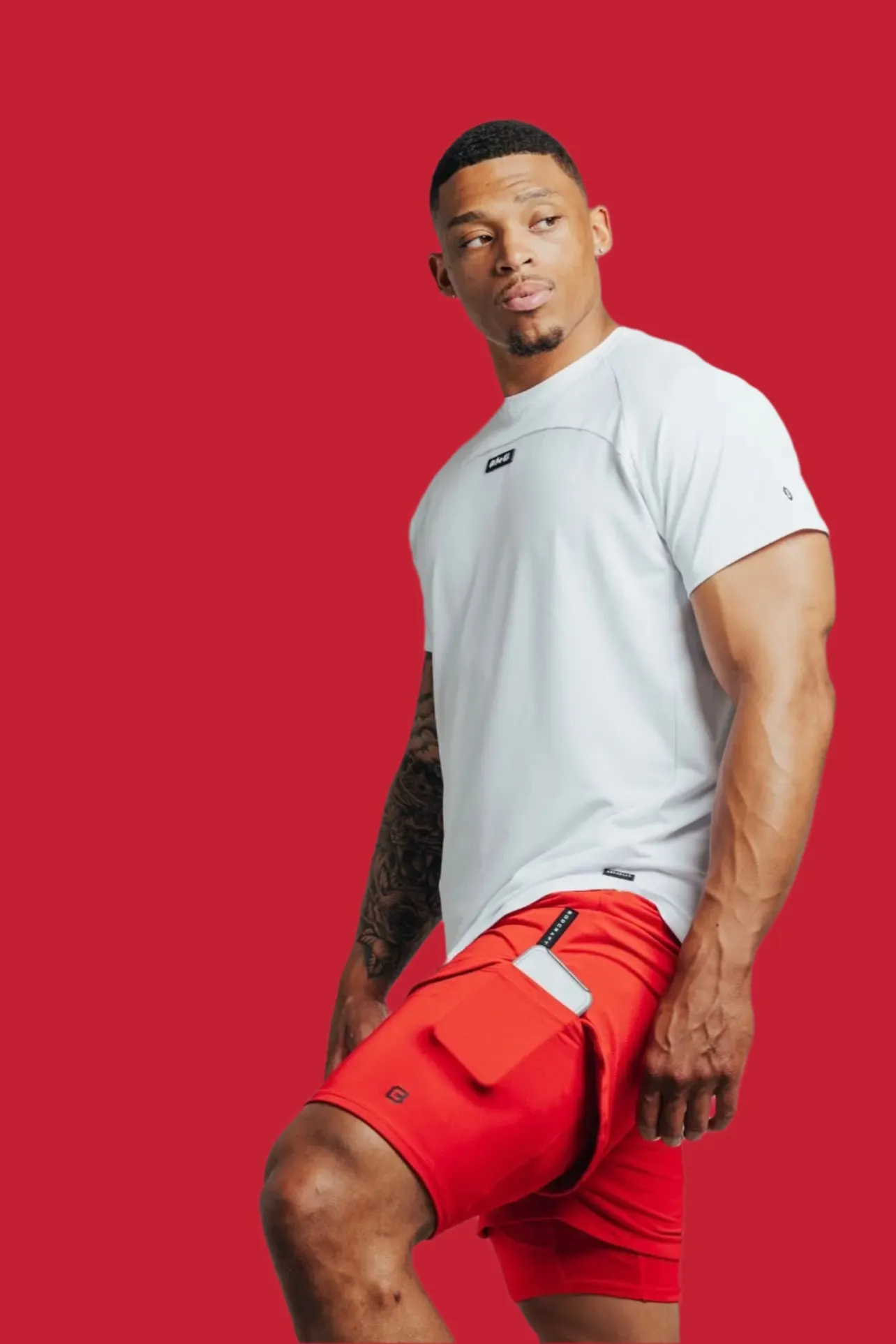 Total War Ai1 Lined Training Short - Candy Apple Red