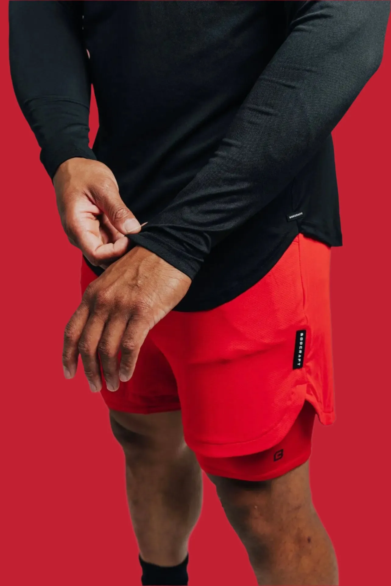 Total War Ai1 Lined Training Short - Candy Apple Red