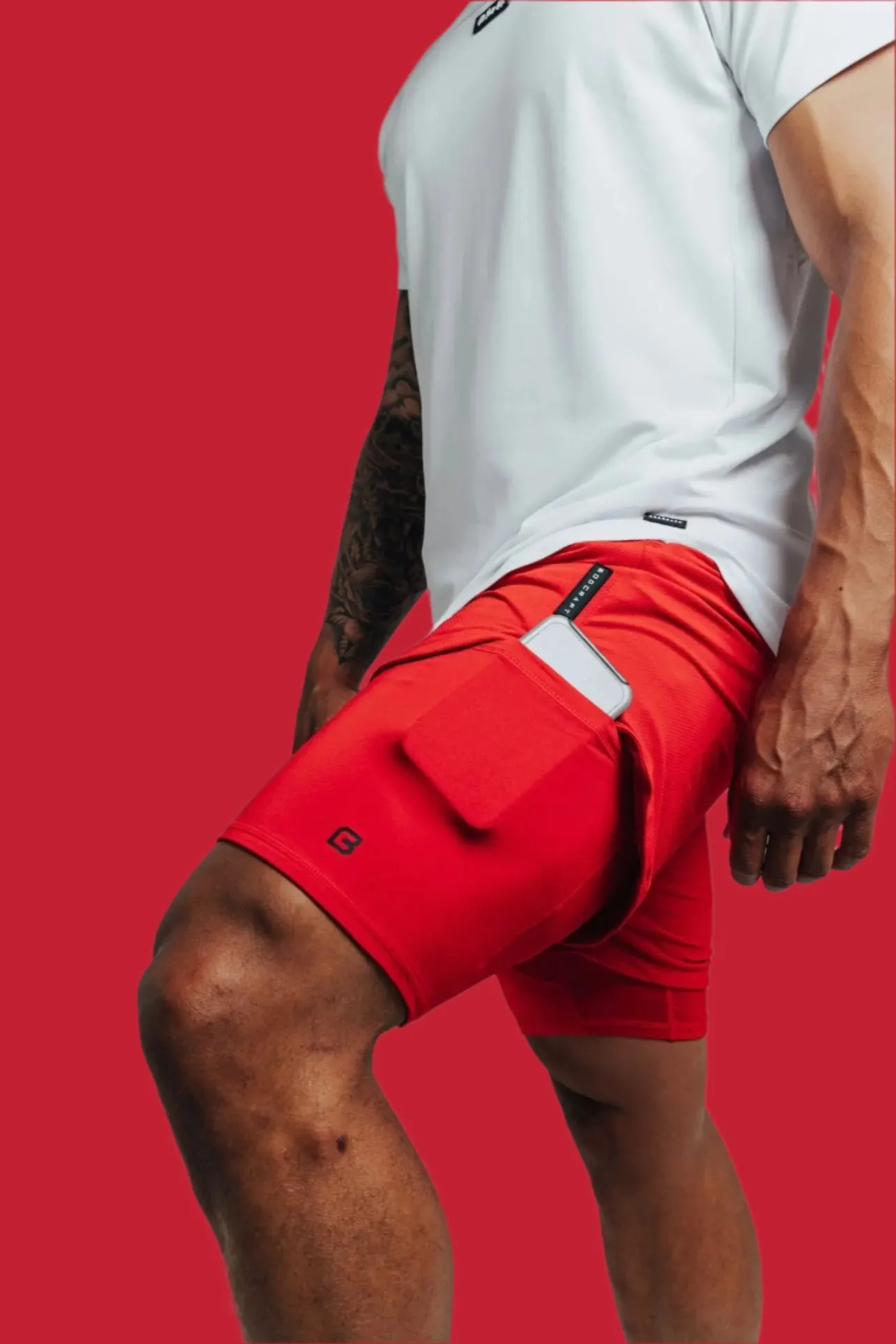 Total War Ai1 Lined Training Short - Candy Apple Red