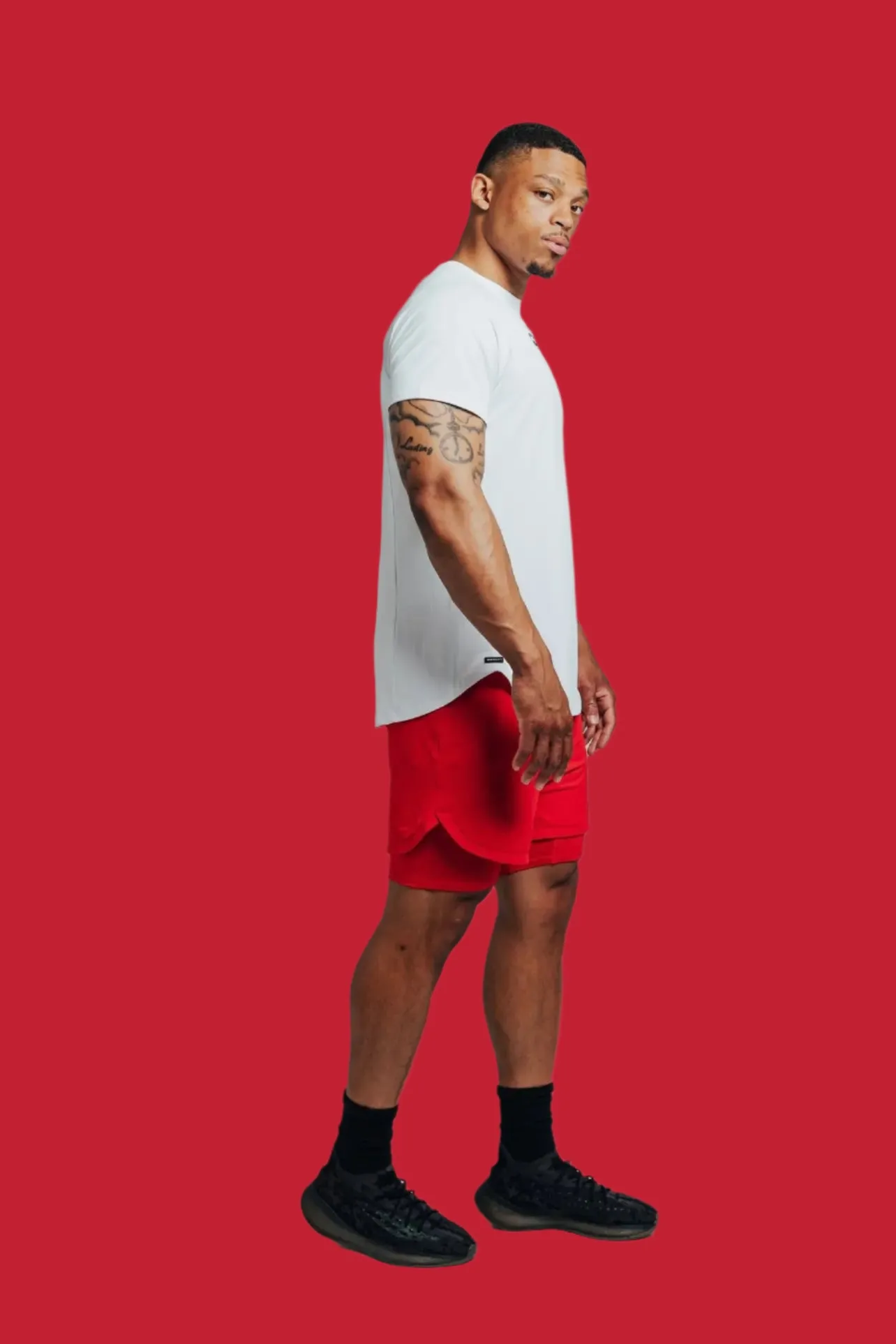 Total War Ai1 Lined Training Short - Candy Apple Red