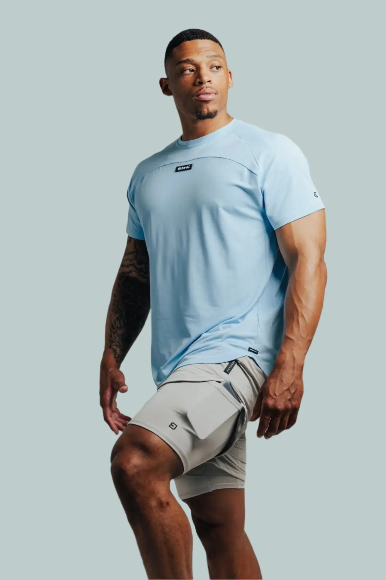 Total War Ai1 Lined Training Short - Pebble Grey