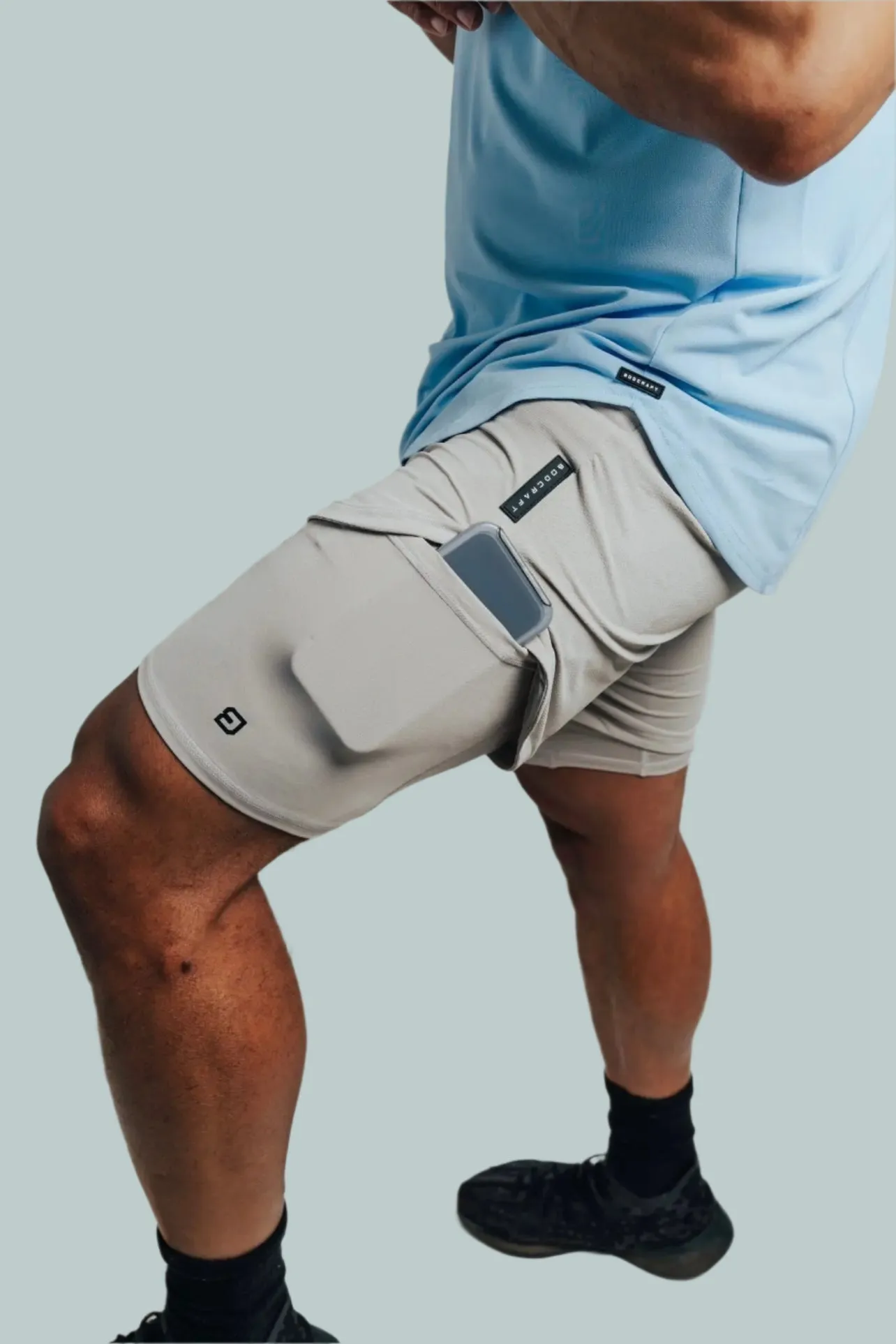 Total War Ai1 Lined Training Short - Pebble Grey