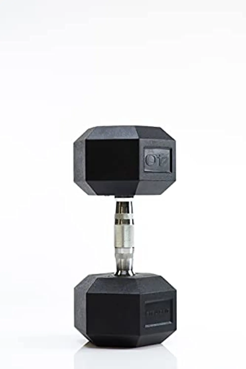 Tru Grit Fitness Rubber Hex Dumbbells Set of 2 - Handcrafted with Solid Cast-Iron Core, Ergonomic Chrome-Plated Handles, Hexagonal Form, and Heavy-Duty Hex Rubber Heads