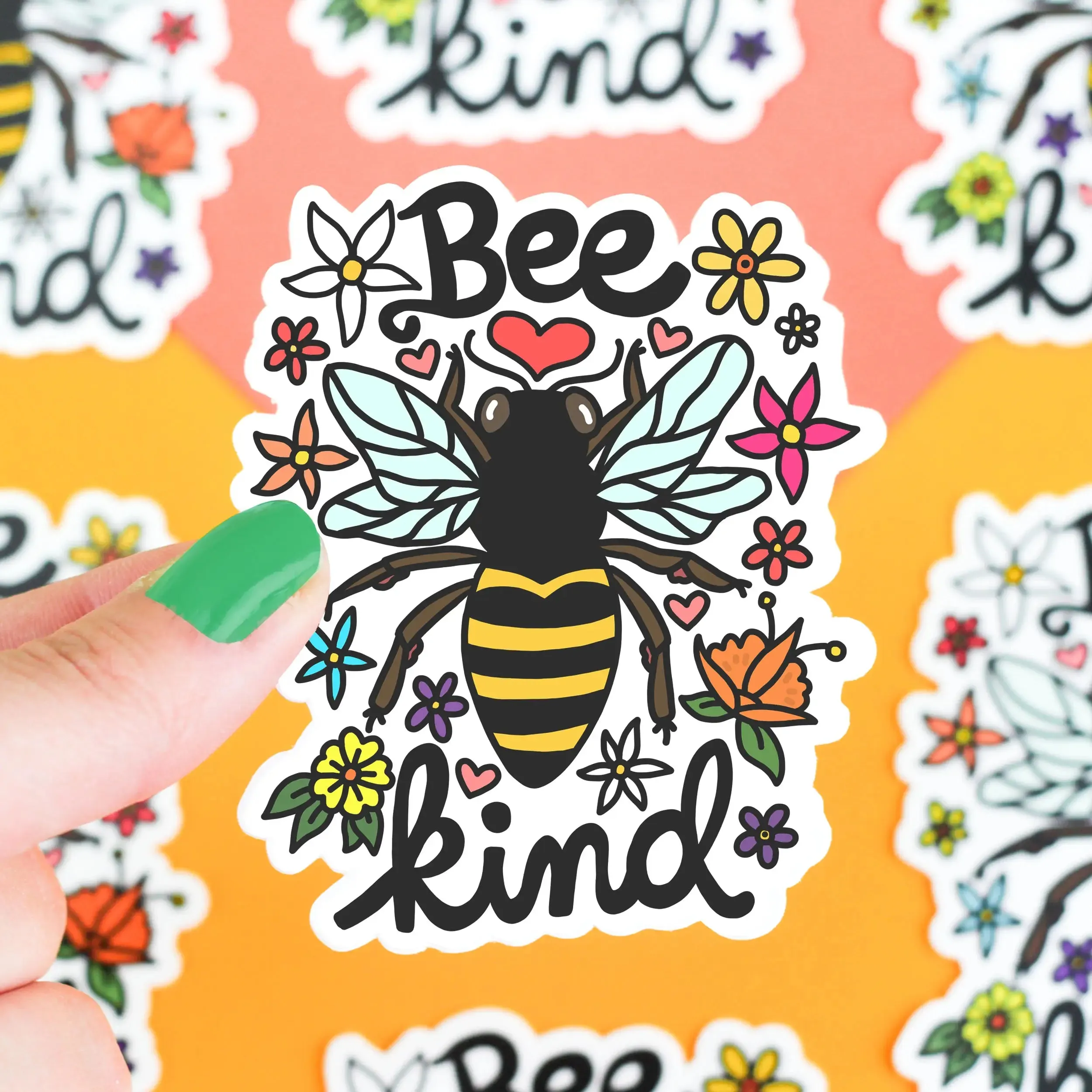 Turtle's Soup - Bee Kind Vinyl Sticker