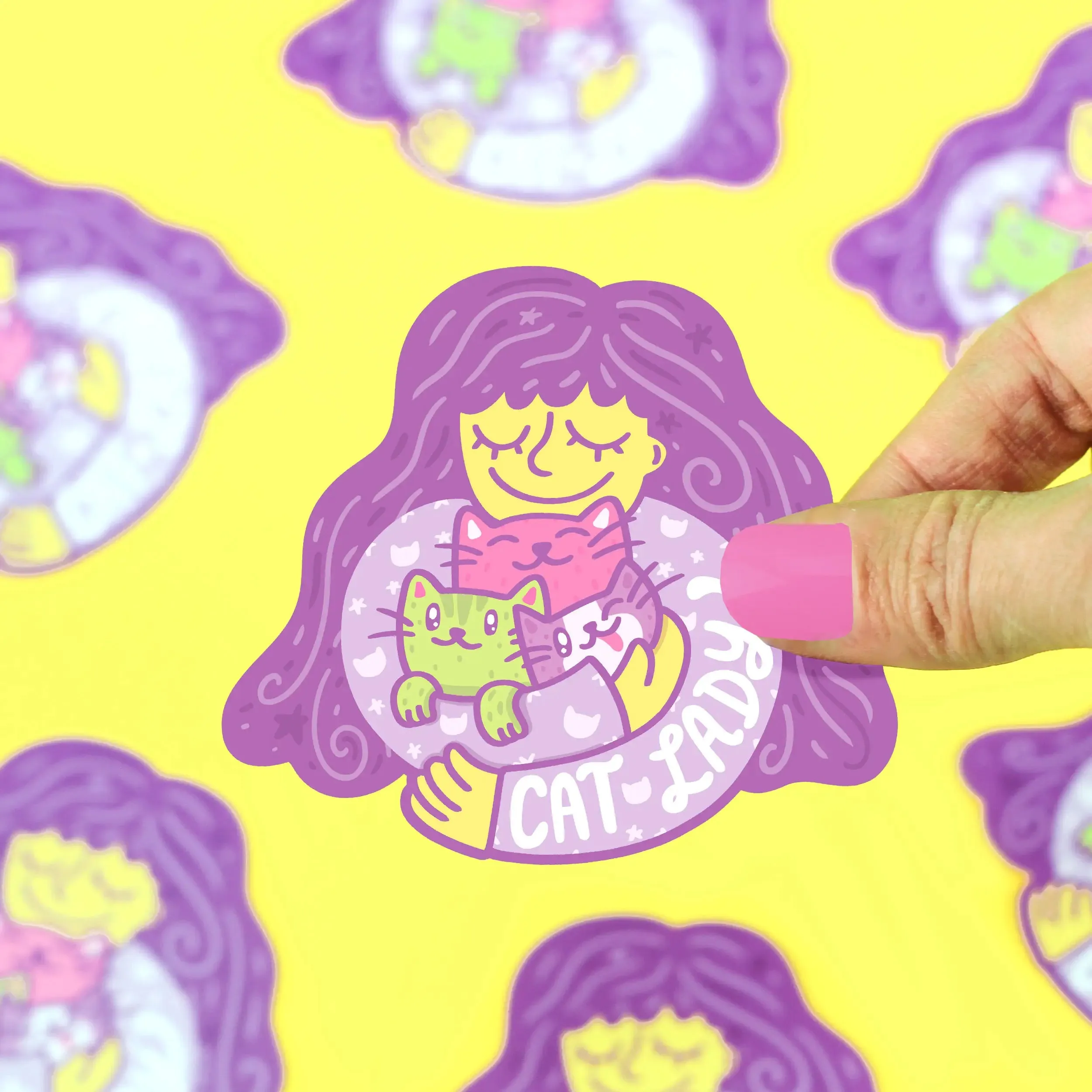 Turtle's Soup - Cat Lady Vinyl Sticker