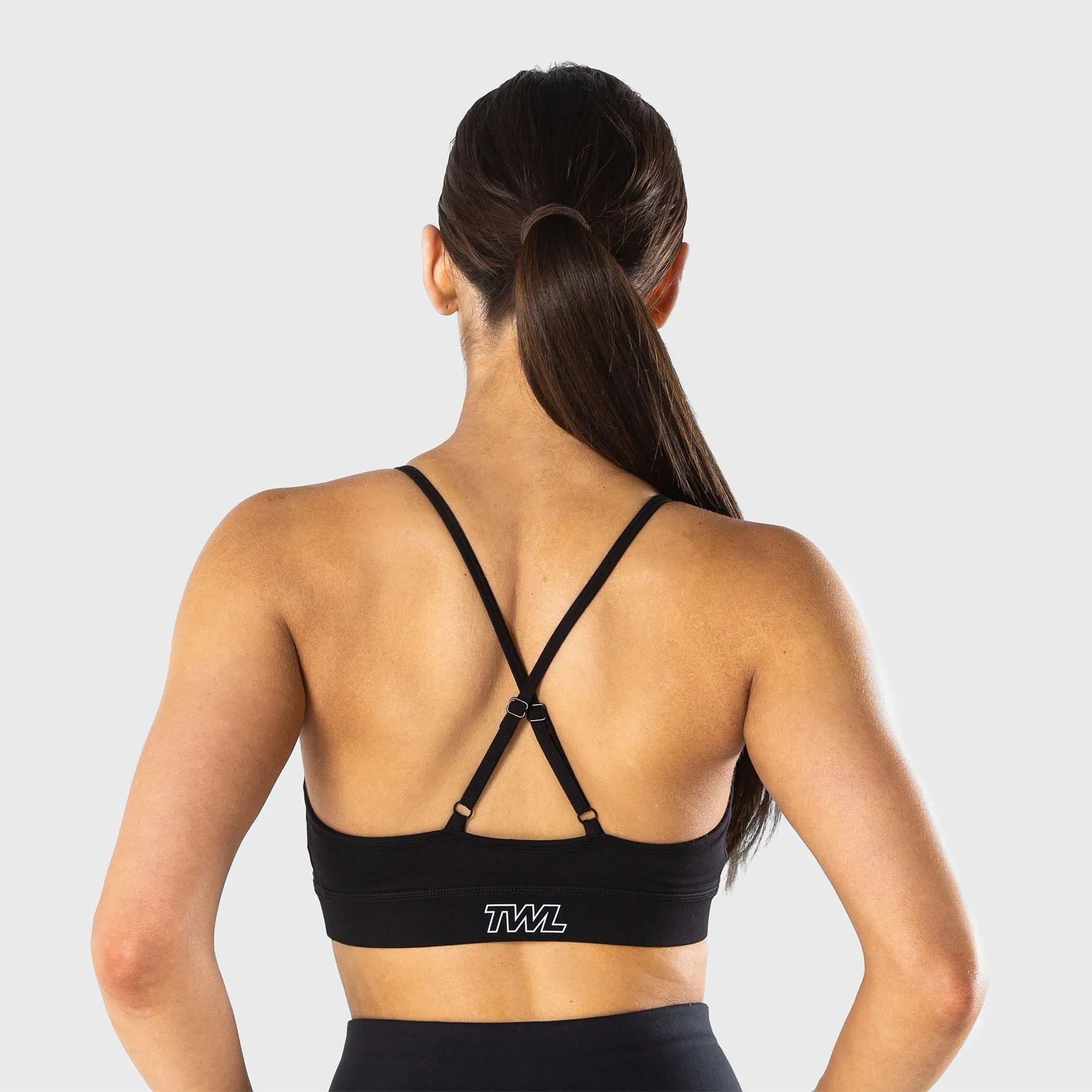 TWL - WOMEN'S FLEET BRA - ATHLETE - BLACK/WHITE