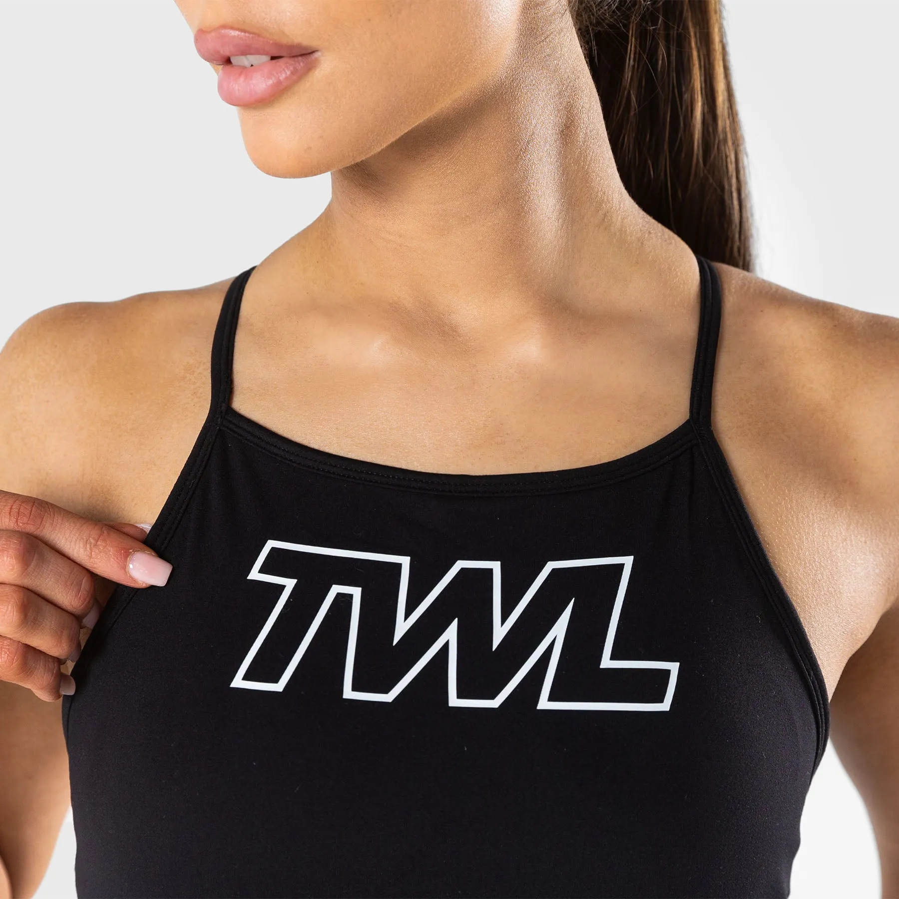 TWL - WOMEN'S FLEET BRA - ATHLETE - BLACK/WHITE