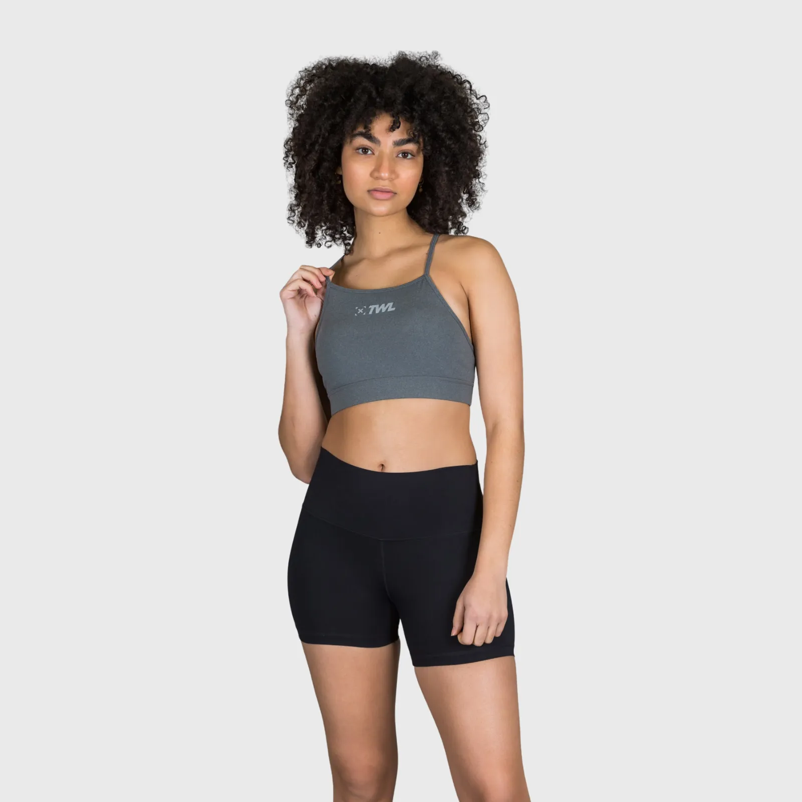 TWL - WOMEN'S FLEET BRA - CHARCOAL MARL
