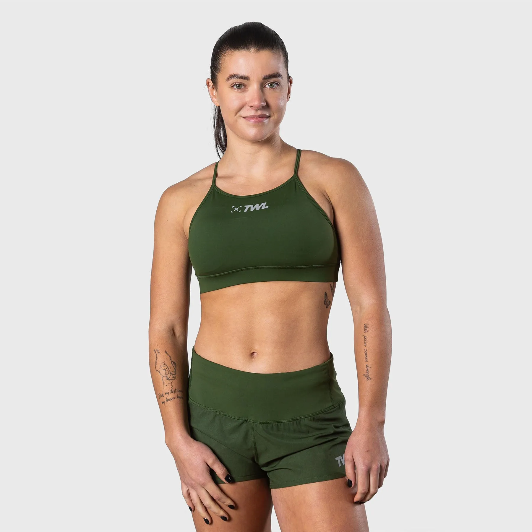 TWL - WOMEN'S FLEET BRA - DARK KHAKI