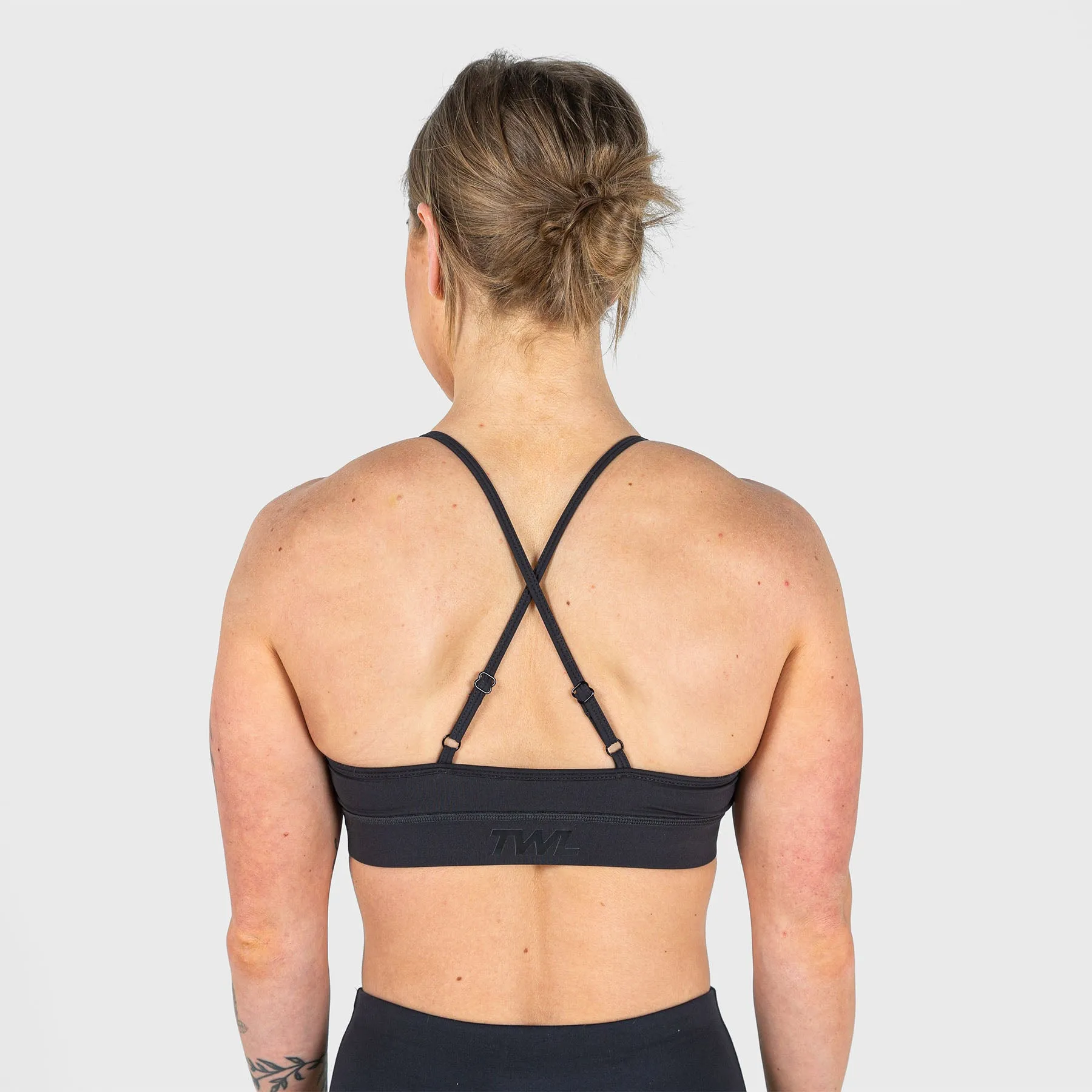 TWL - WOMEN'S FLEET BRA - PHANTOM/CITRUS