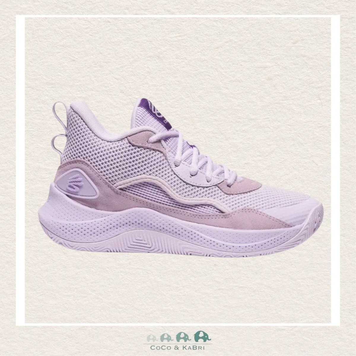 Under Armour Grade School Curry 3Z 24 Suede Basketball Shoes - Salt Purple (R-12)