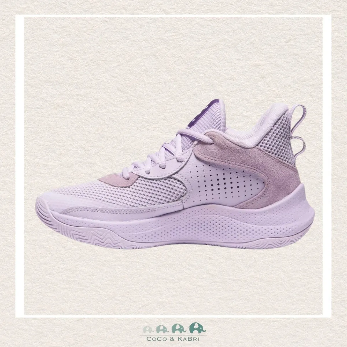 Under Armour Grade School Curry 3Z 24 Suede Basketball Shoes - Salt Purple (R-12)