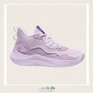 Under Armour Grade School Curry 3Z 24 Suede Basketball Shoes - Salt Purple (R-12)