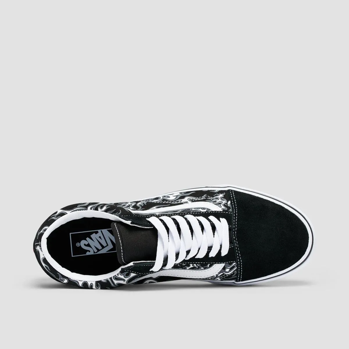 Vans Old Skool Shoes - Flames Black/True White