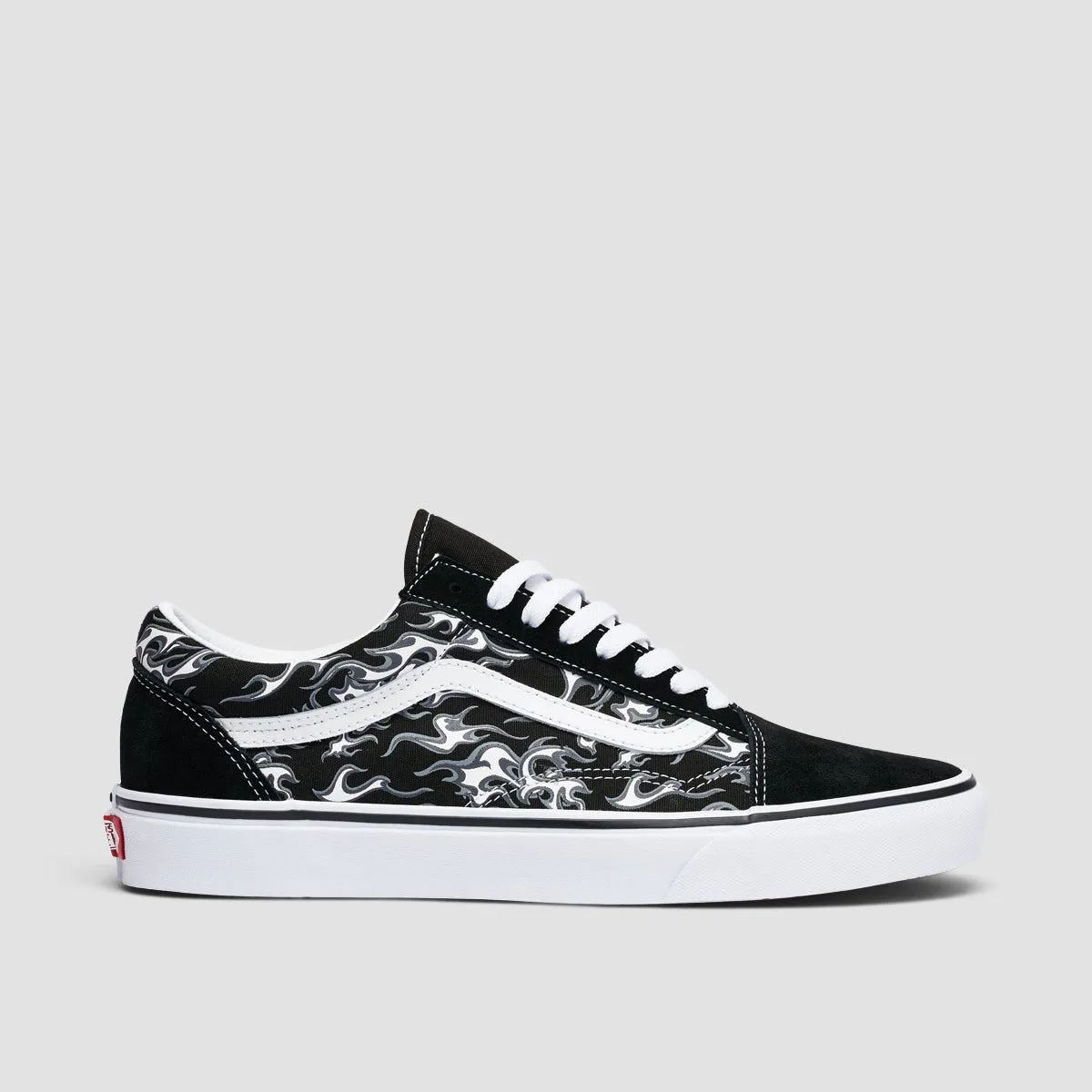 Vans Old Skool Shoes - Flames Black/True White