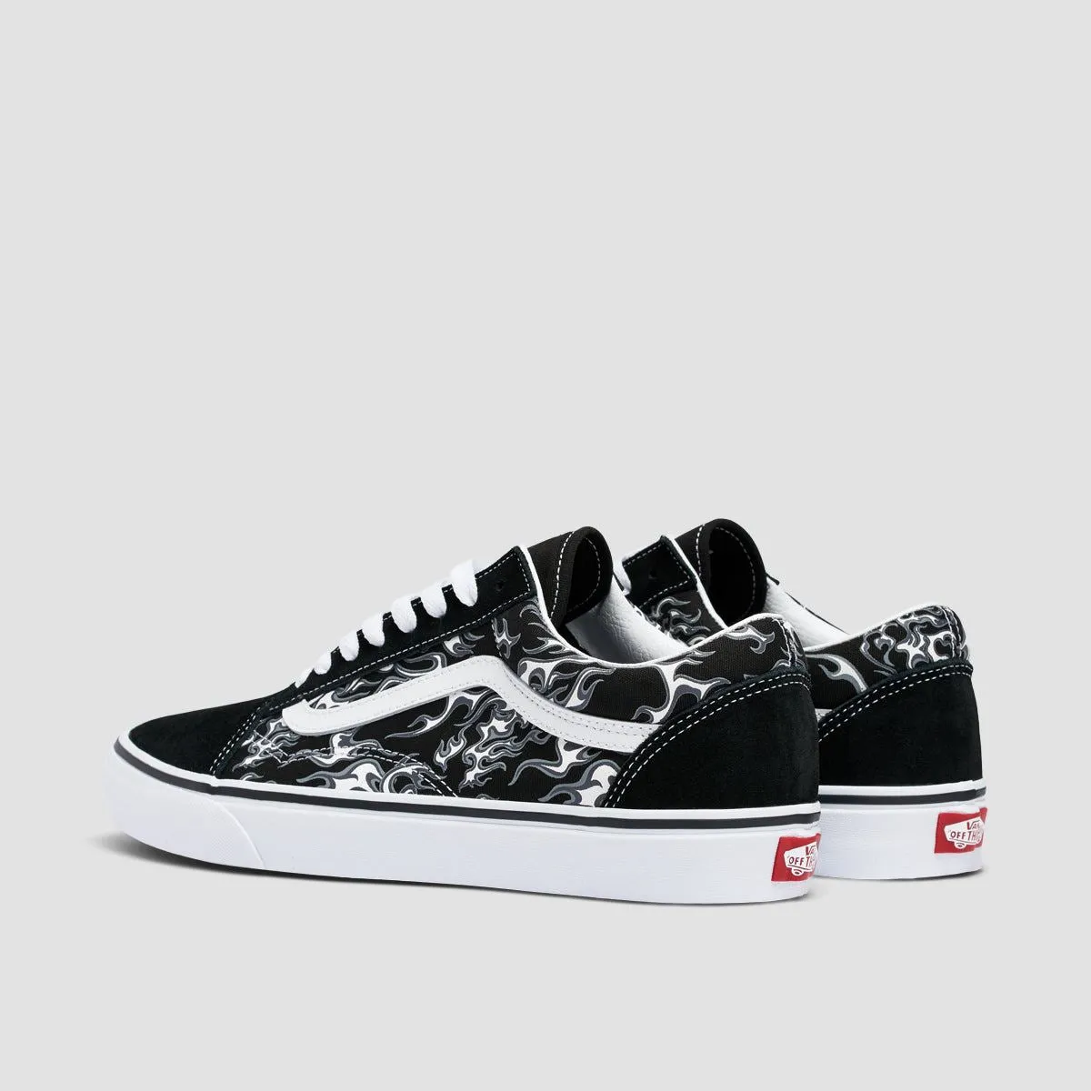 Vans Old Skool Shoes - Flames Black/True White