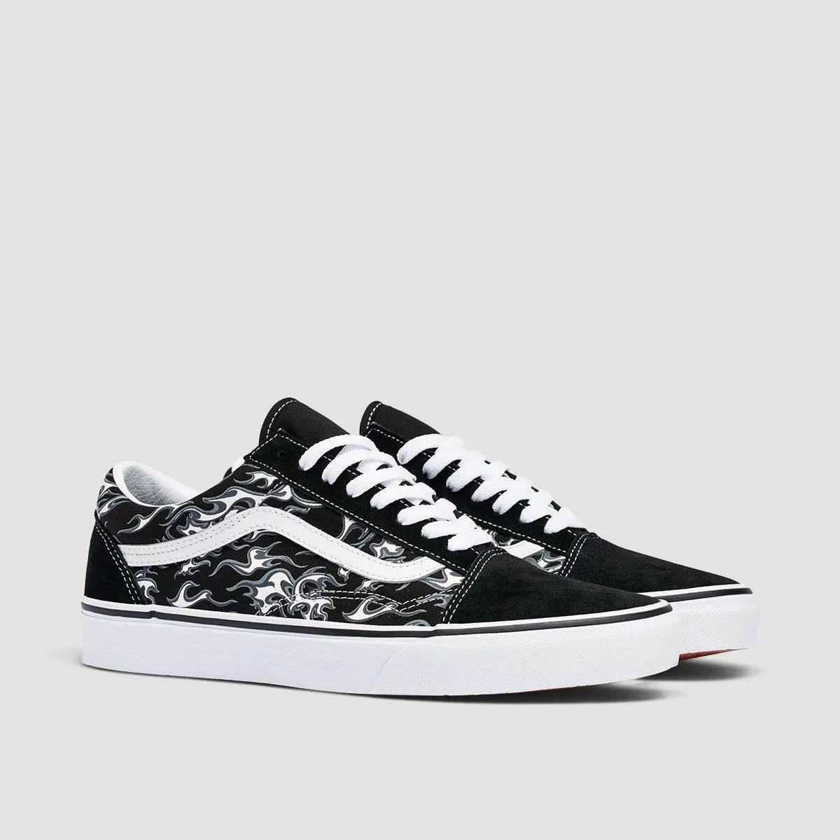 Vans Old Skool Shoes - Flames Black/True White