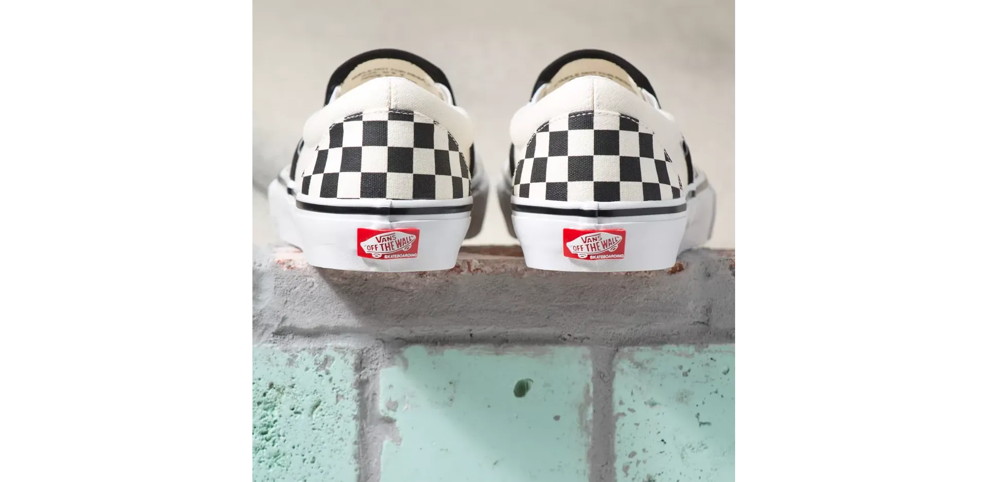 Vans Skate Checkerboard Slip-On Shoes Black/Off White