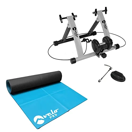 Velo Pro Turbo Trainer - Variable Resistance Magnetic Indoor Bike Trainer for Road bikes & Mountain Bikes
