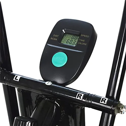 Vicky Fitness Air Bike with Moving Handle Full Body Workout with Cushioned Seat for Cardio Training, Weight Loss & Workout at Home