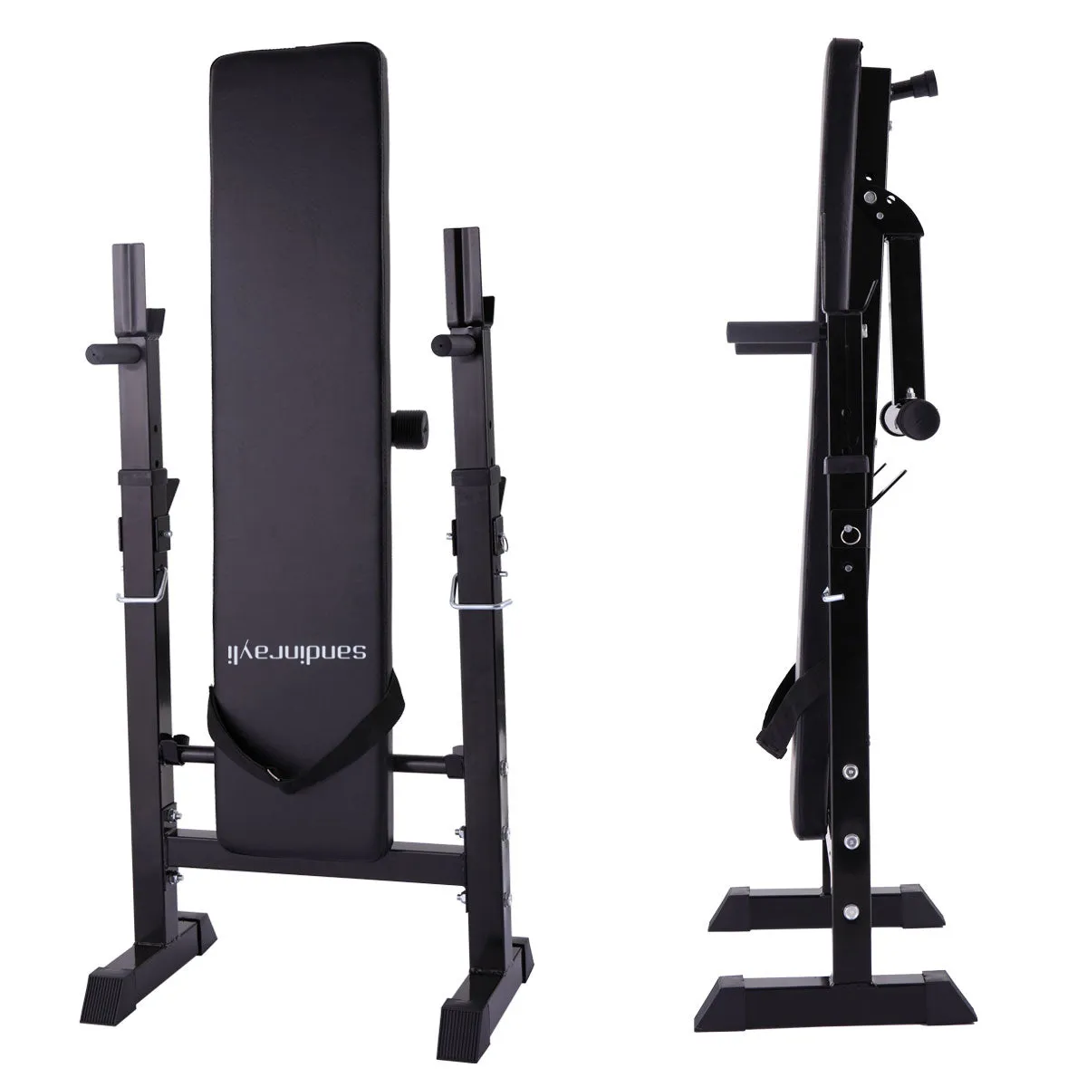 Weight Lifting Folding Bench With Rack