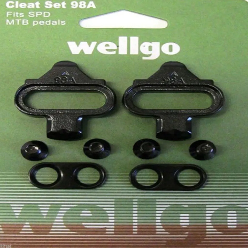 Wellgo 98A Cleat For MTB Pedal - SPD Compatible - Black