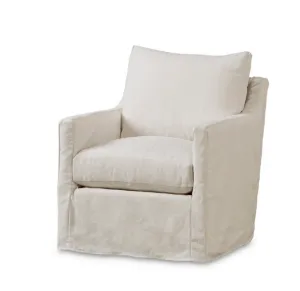 Westchester QUICK SHIP XL Slipcovered Swivel Glider in Ali Eggshell