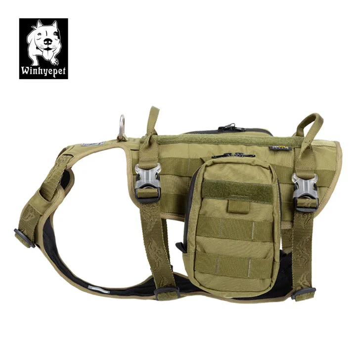 Whinhyepet Military Harness - Army Green, XL